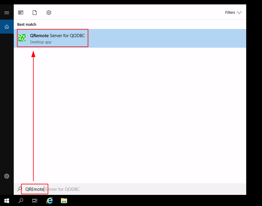 Launch QRemote Server for QODBC from quickbooks01.tgs.local